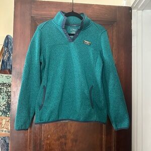 L.L. Bean Teal Knit Sweater